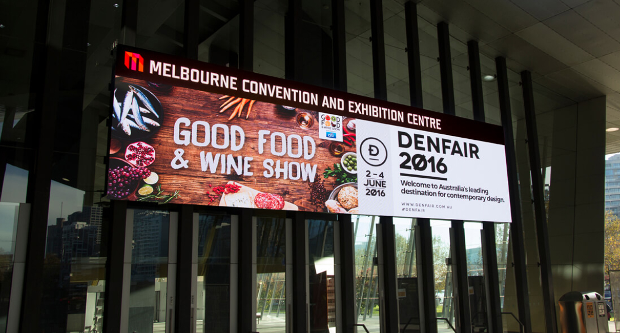 Melbourne Convention and Exhibition Centre Digital Billboard Advertising LED Sign