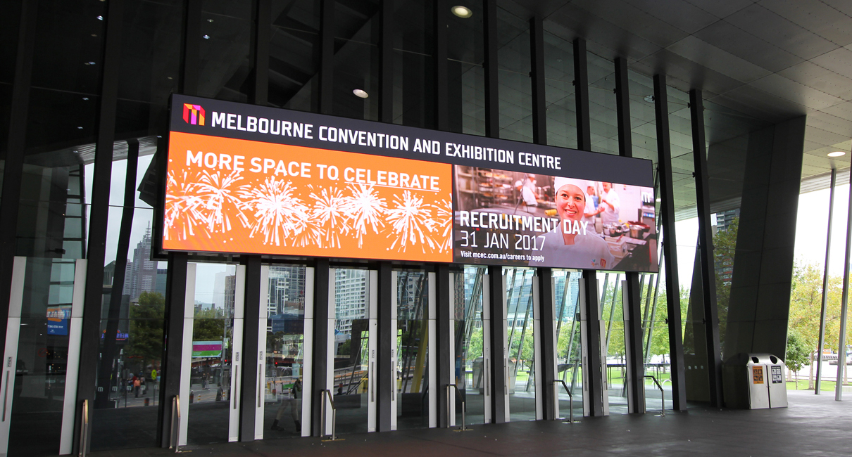 Melbourne Convention and Exhibition Centre Digital Billboard Advertising LED Sign
