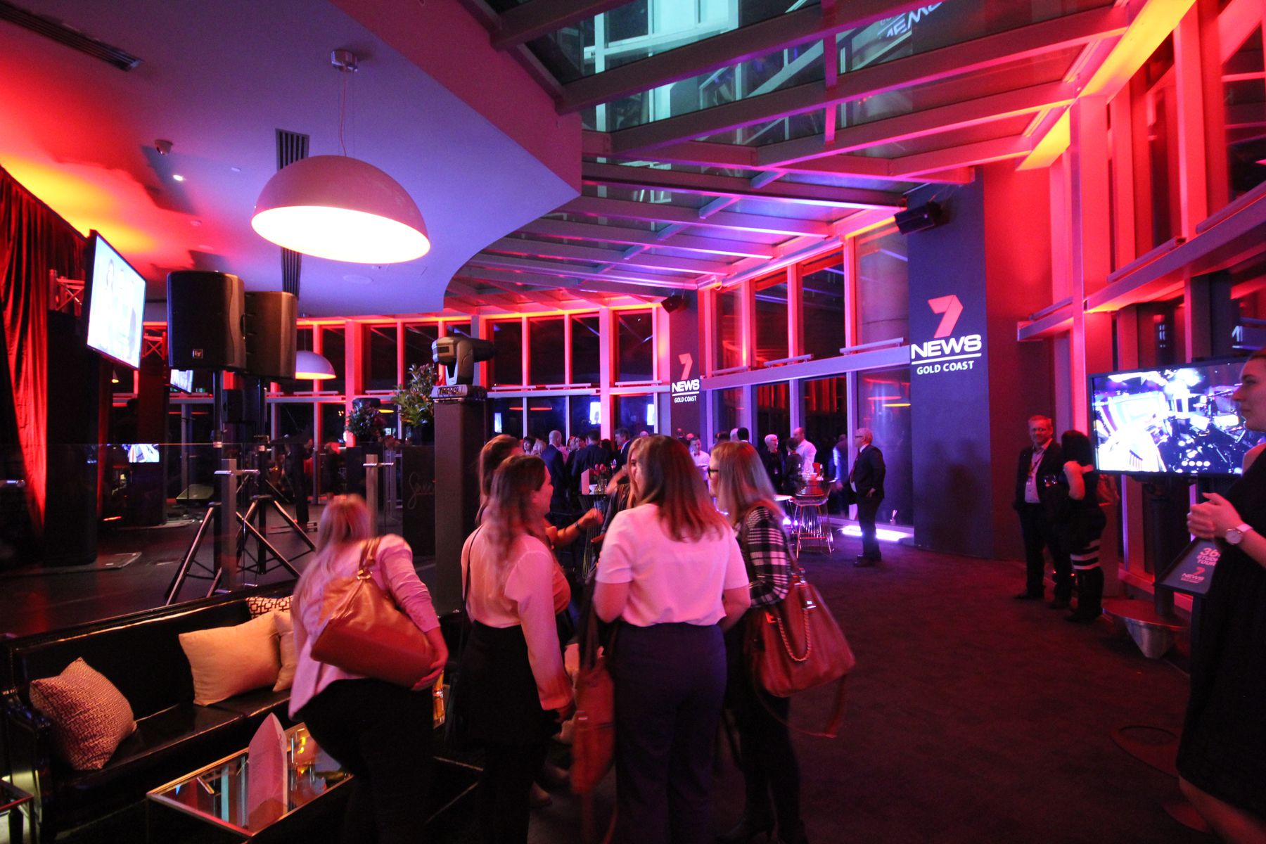 Channel 7 News Gold Coast Event LED Lighting