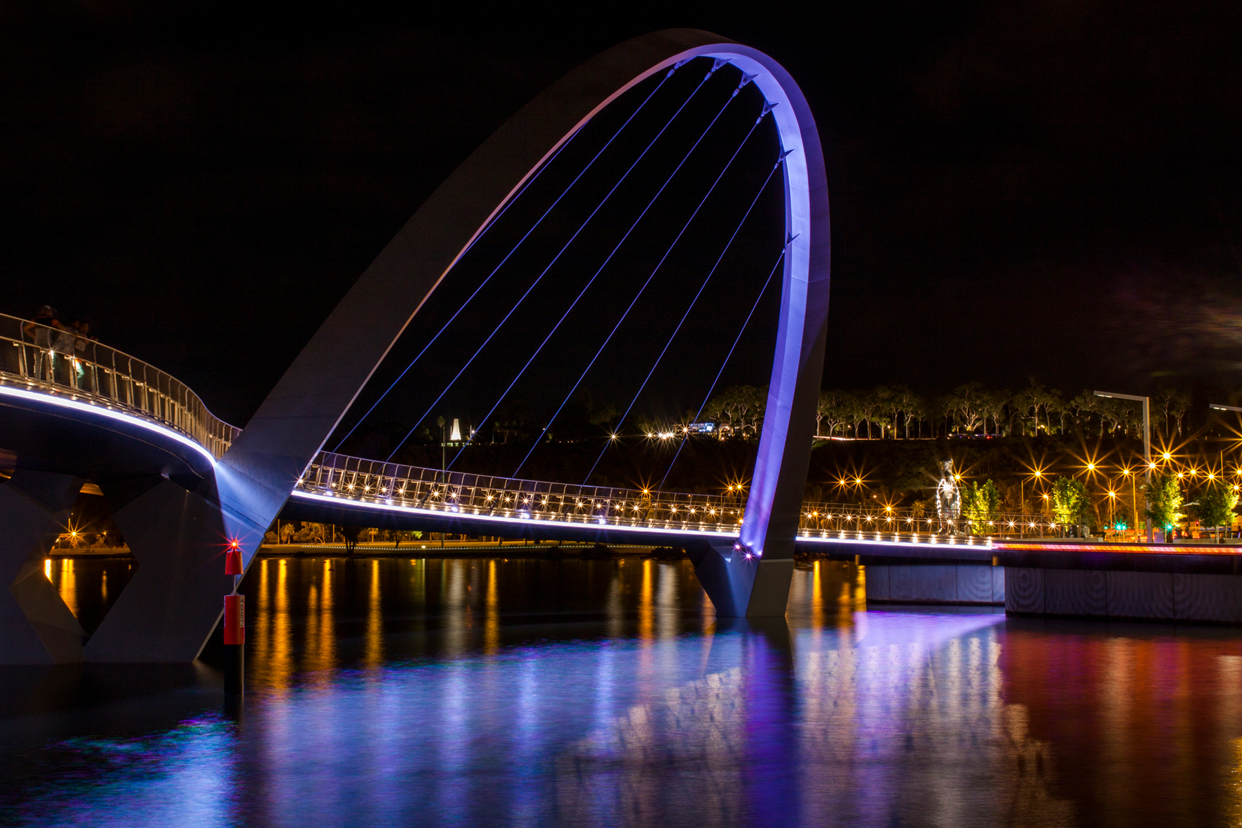 Elizabeth Quay Bridge Architectural Lighting