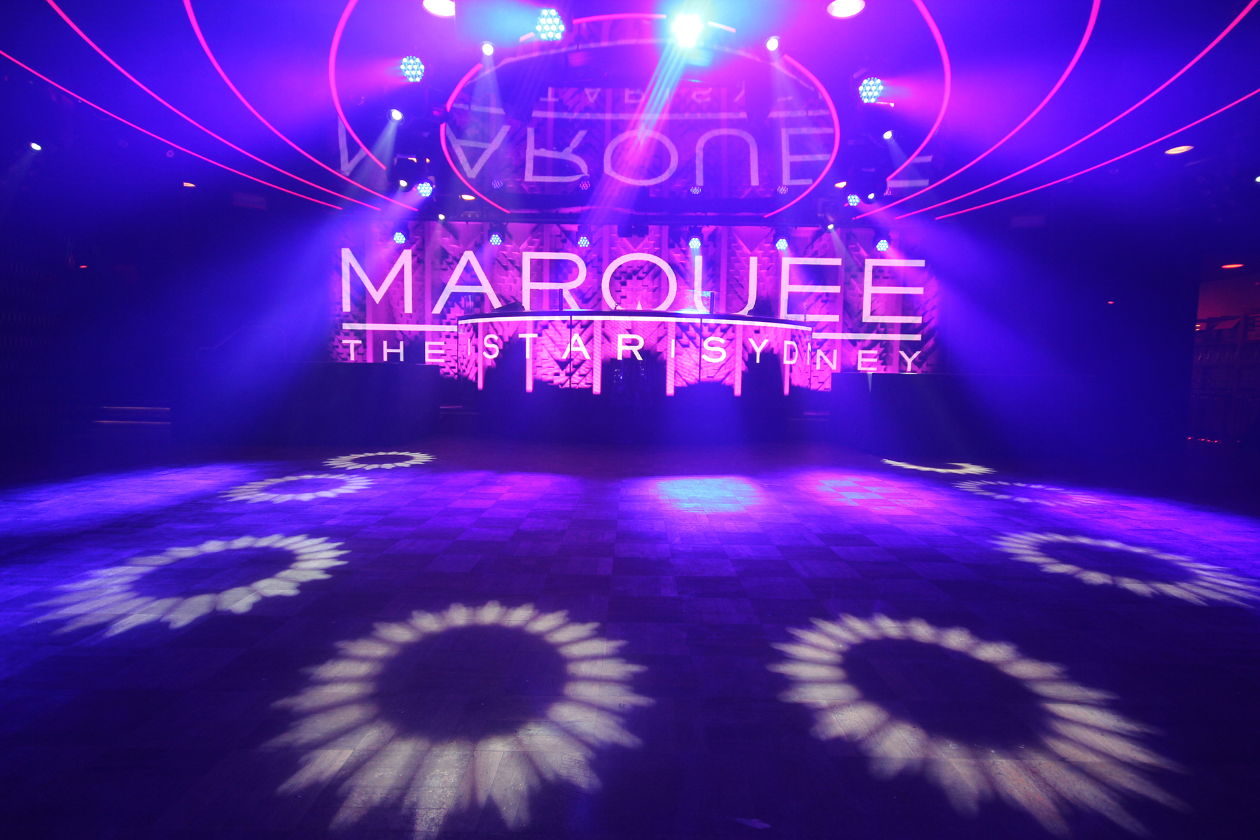 Marquee Club The Star Sydney Curved LED Screen Custom Event Theatre Lighting