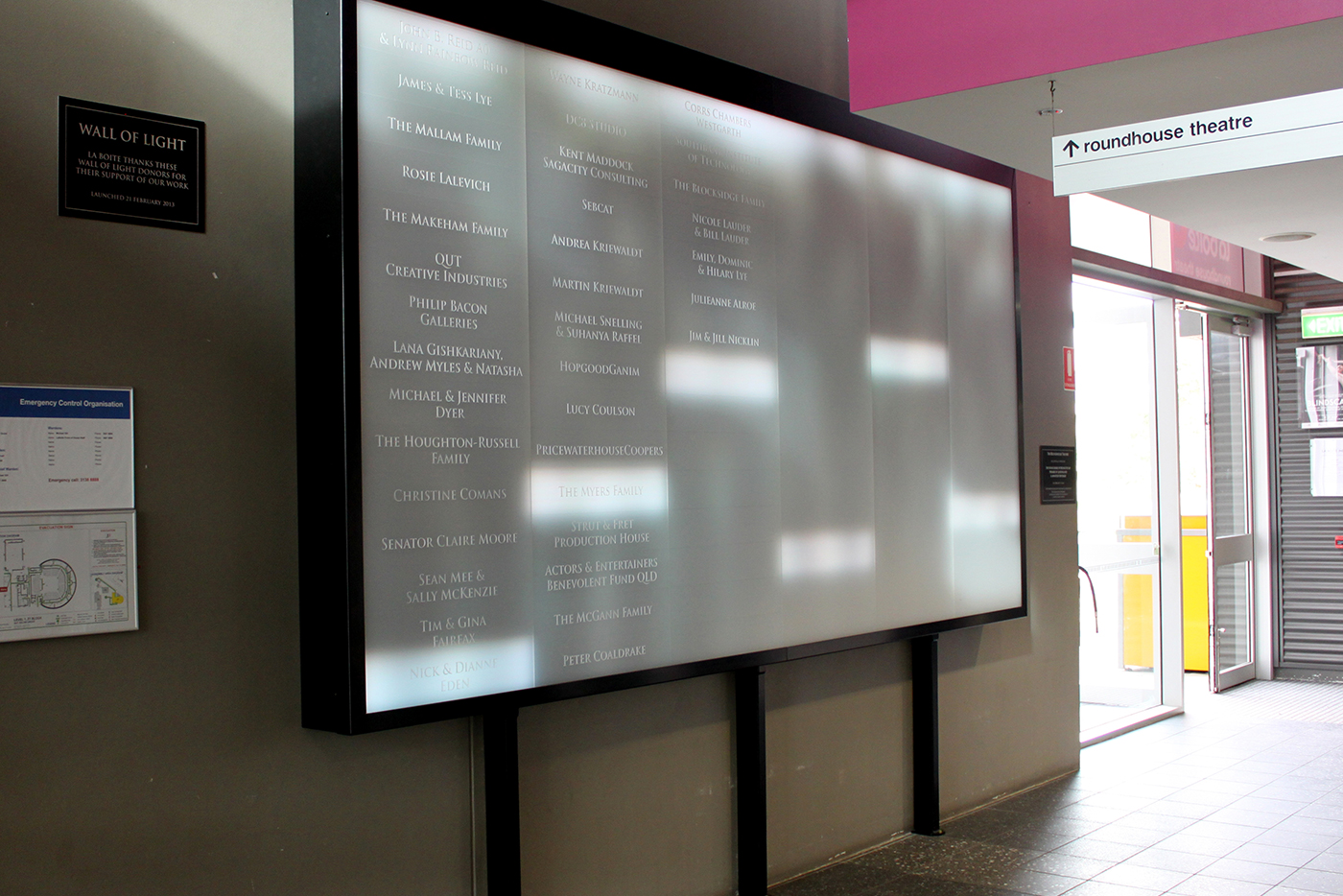 La Boite Theatre Wall of Light LED Big Screen Media Wall
