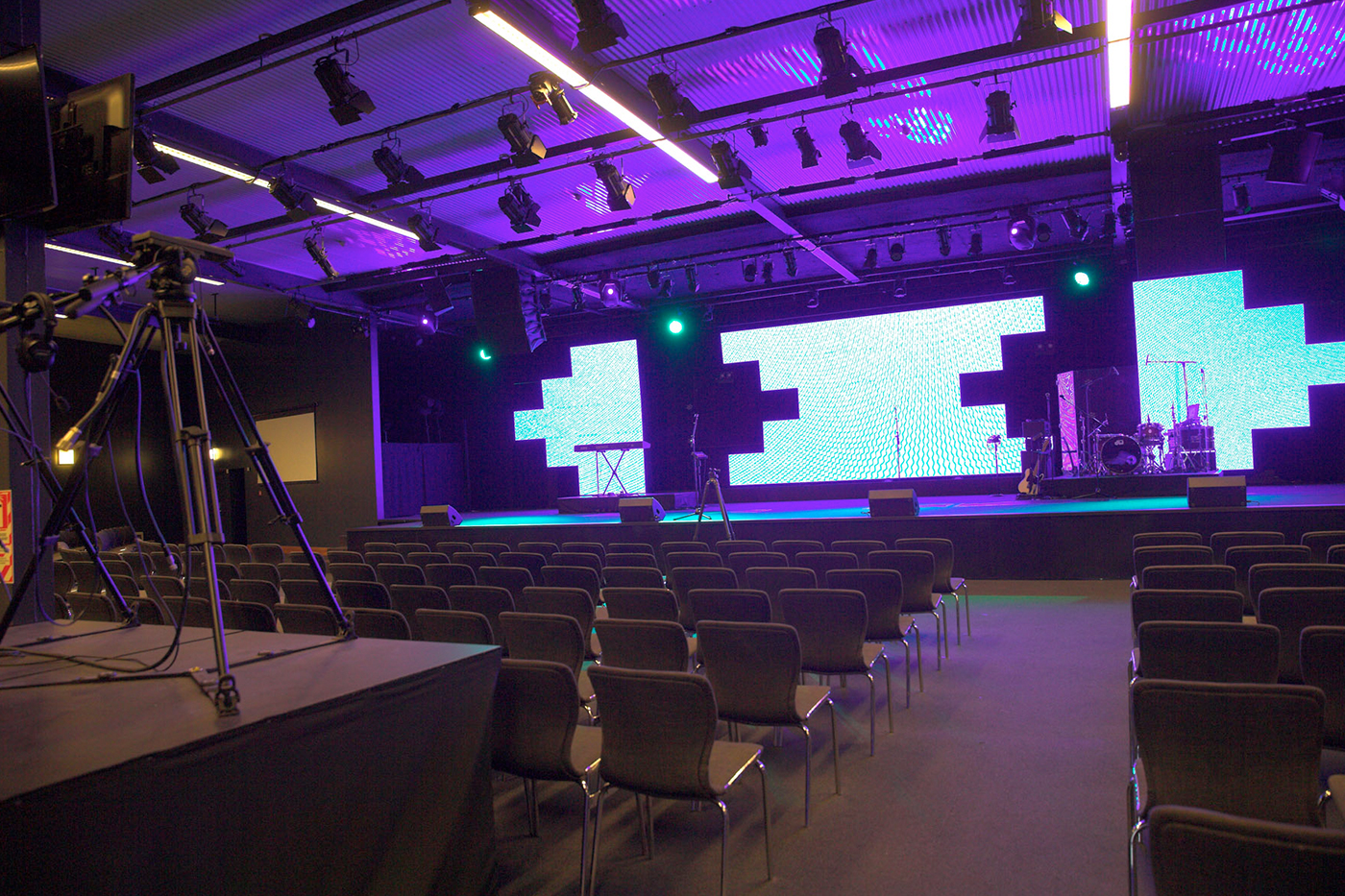 Life Church Theatre Lighting Stage Lighting Design and LED Screen Panels