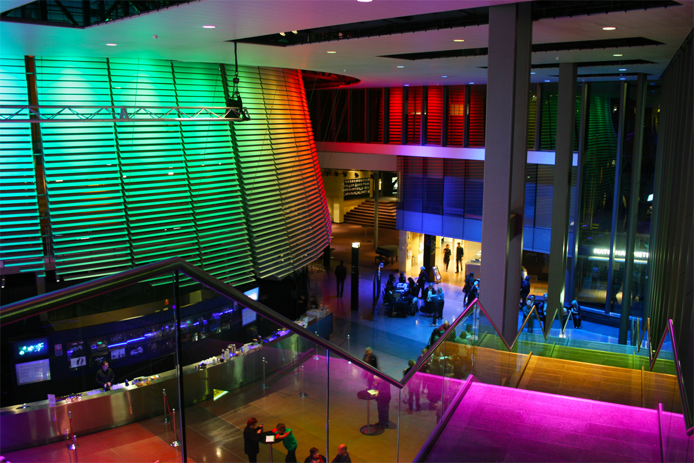National Institute of Dramatic Arts Colour Changing Event Lighting