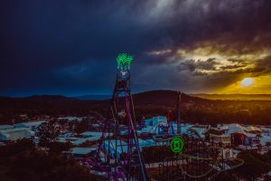 The Joker DC Rivals HyperCoaster and Green Lantern Roller Coaster Warner Bros Movie World Gold Coast Custom LED Signage