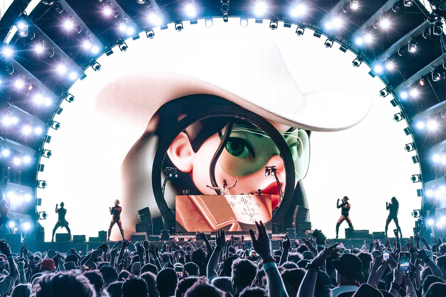 Coachella 2024 - DJ on Stage with LED Screen Visual
